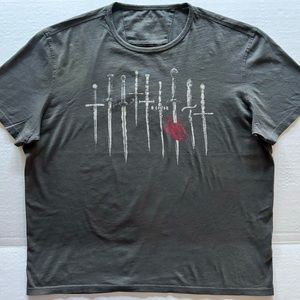 John Varvatos Vintage Dagger heart t-shirt